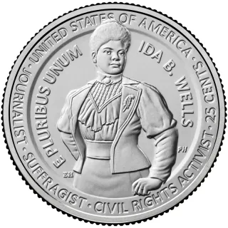 Ida B. Wells quarter reverse, United States Mint image